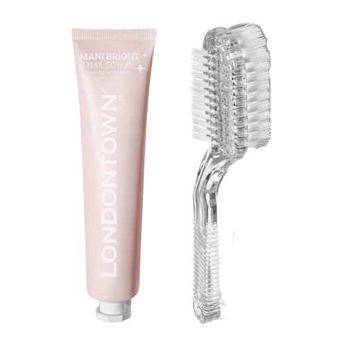 LONDONTOWN Mani Bright Nail Scrub - Brightening Nail Whitener for Hands & Feet to Combat Stains Discoloration Yellow Dullness, 1.5fl oz