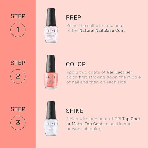 OPI Nail Lacquer Midnight Mantra | Opaque Dark Blue Crème Chip Resistant Nail Polish | Vegan, Fast Drying, Streak Free