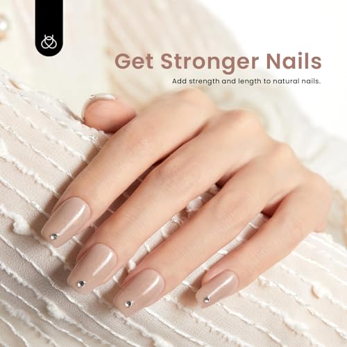 Beetles Builder Gel for Nails, 12 Pcs 7-in-1 Pink Rose Nude Gel Builder for Nails, Beige White Colors Hard Gel Builder Extension Gel, Nail Strengthener Gel, Nail Art Design Beauty Gift Sets for Women