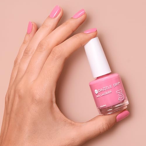 Dazzle Dry Nail Lacquer (Step 3) - Soulmate - A bubblegum pink. Full-coverage cream. (0.5 fl oz)