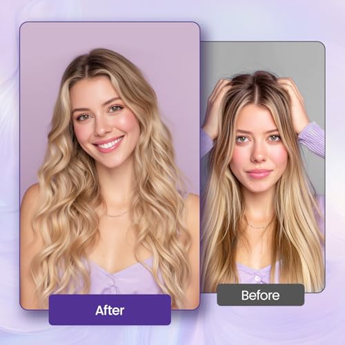 PRITECH Thermal Brush 1.5 inch, Heated Round Brush Creates Blowout Look, Ionic Curling Iron Brushes with Adjustable temperature, Dual Voltage Hair Styling Tool
