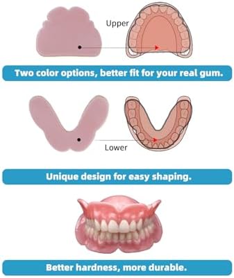 DENTUREWAY DIY Denture Kit with Impression(2 Sets of False Teeth),Do-It-Yourself Denture Solution,DIY Partial Denture kit, DIY Denture (Nature)