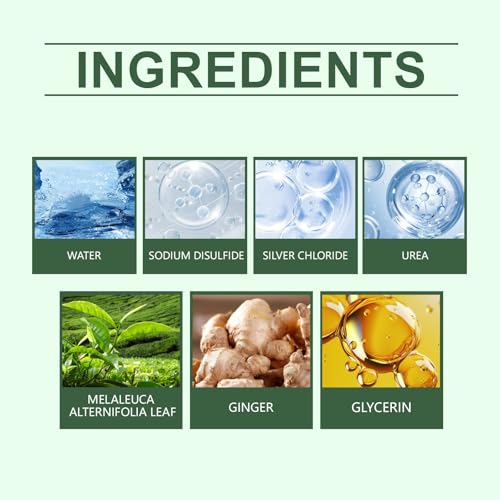 Tea Tree Ginger Nail Treatment, 7 Days Ginger Nail Growth Serum & Cuticle Care Treatment, Repair & Strengthener