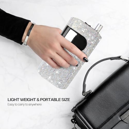 Professional Rechargeable Nail Drill Machine, Lavinda Diamond 35000RPM Electric Nail File Cordless Portable Nail Drill with Coreless Motor for Acrylic Nails, Manicure Pedicure Tool, Crystal Diamond