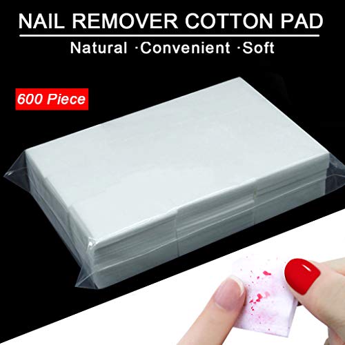 Nail Polish Gel Remover Tools Kit, Soak Off Cap Clip, 200ml Dispenser Bottle, UV Gel Polish Cuticle Pusher, 600 PCS Cotton Pads, Handle Brushes, 100/180 Nail File, Buffer Block, Finger Separators