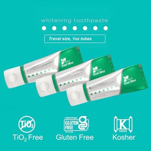 Opalescenc Teeth Whitening Toothpaste Travel Size 1 oz (2 Pack) - Fluoride Teeth Whitening Toothpaste, Cool Mint Flavor, Gluten-Free