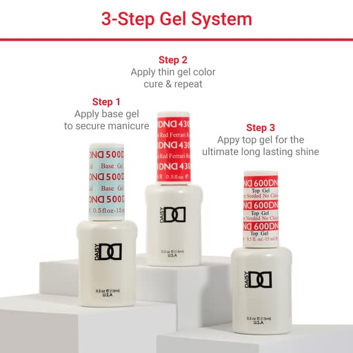 DND Gel Polish Set - 1 each of Glitter Gel Polish and Glitter Nail Polish, 0.5 Fl Oz