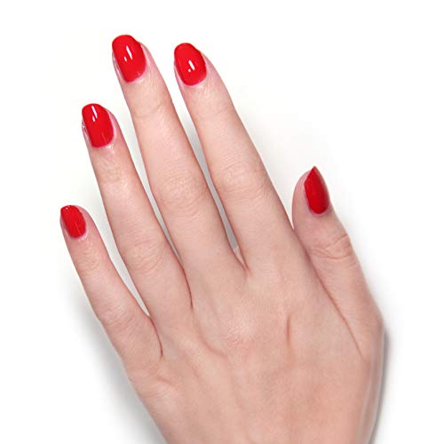LONDONTOWN lakur Nail Polish - Chip-Resistant, Non-Toxic, Conditions & Hydrates Nails Glossy Vibrant Red, Londoner Love, .40 fl oz