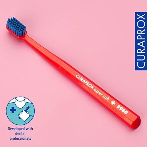 Curaprox Sensitive Supersoft Toothbrush CS 3960, 6 Pack, Colors May Vary