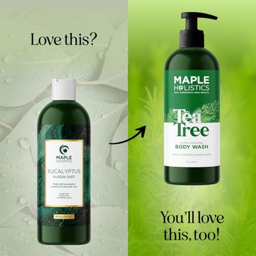 Premium Eucalyptus Bubble Bath Soap - Sulfate Free Adult Bubble Bath for Women and Men with Relaxing Essential Oils with Vitamin E - Foaming Bath Oil for Dry Skin Featuring Aromatherapy Oils