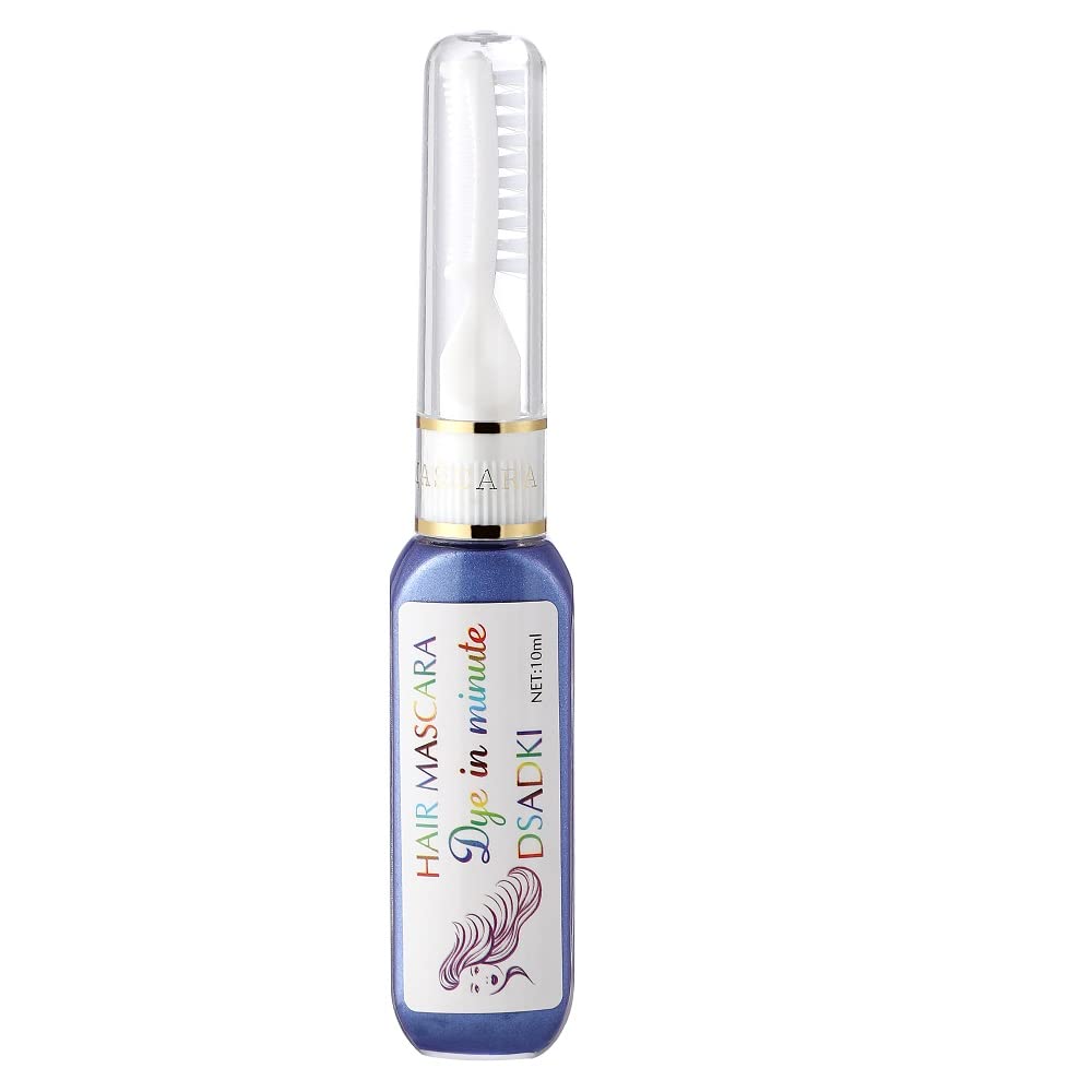 DSADKI Temporary Hair Color Mascara Washable Hair Dye Stick Non-toxic Instant Hair Chalk Dye for Girls Women (Light Purple)