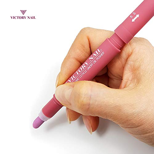1PCS Ceramic Cuticle On/Off Oil Pusher Cuticle Pusher