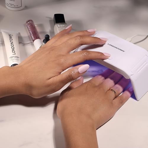 LONDONTOWN Foldable UV/LED Gel Lamp - Portable Curing Mini Desk Light, Professional Travel Friendly Dryer Tool for At Home Manicures