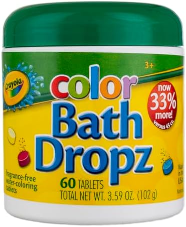 Crayola Color Bath Dropz 3.59 Ounce - 60 Tablets (Pack of 4)