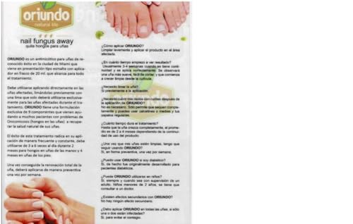 Oriundo Natural Life Nail Treatment Solution, 9 Ingredients, 3 Month Supply