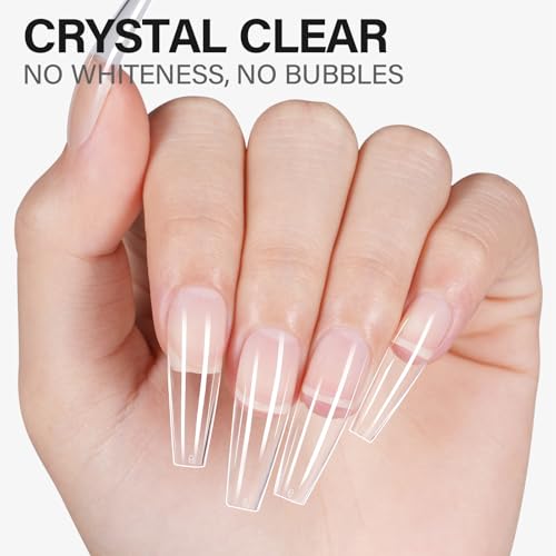 AILLSA Solid Gel Nail Glue for Nail Tips Super Strong Gel Glues Professional Fake Acrylic Soft Nails Glue U V Lamp Curing Needed - Long Lasting 30 Days+, 15g / 0.5fl.oz
