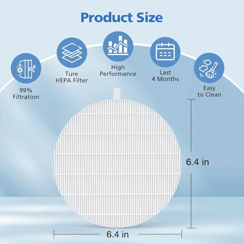 4 Pack HPro Nail Dust Collector Replacement Filter Compatible with MelodySusie Nail Dust Collectors, Models HPro/SProR, Attach 99% of Nail Dust, Reusable and Easy to Clean Nail Tool, White