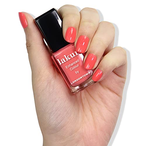 LONDONTOWN Muted Matte Clay Glossy Nail Polish, Savanna lakur, Vegan Chip-Resistant Long-Lasting Nail Lacquer