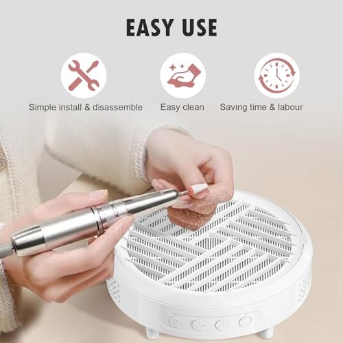 4 Pack Replacement Filters Compatible with MelodySusie HPro/SProR Nail Dust Collector, Home or Nail Salons Use Reusable Refill Filters for Nail Dust Vacuum Machine