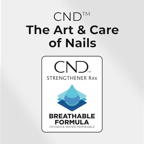 CND™ Strengthener RXx, Nail Strengthener for Tougher, Stronger Nails & Protection for Thin Nails, 0.5 Fl Oz, 0.5 fl oz