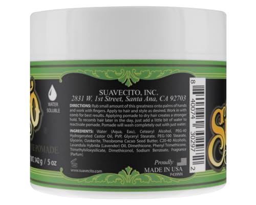 Suavecito Pomade Matte (No Shine) Formula 5 oz, 1 Pack - Medium Hold Hair Pomade For Men - Matte Hair Paste For Natural Texture Hairstyles