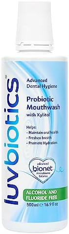 Luv Biotics Fluoride Free Mouthwash with Oral Probiotics, Xylitol & Aloe Vera - 500ml
