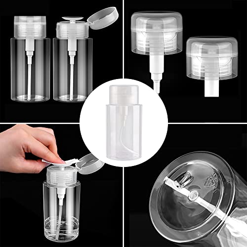 Nail Polish Gel Remover Tools Kit, Soak Off Cap Clip, 200ml Dispenser Bottle, UV Gel Polish Cuticle Pusher, 600 PCS Cotton Pads, Handle Brushes, 100/180 Nail File, Buffer Block, Finger Separators