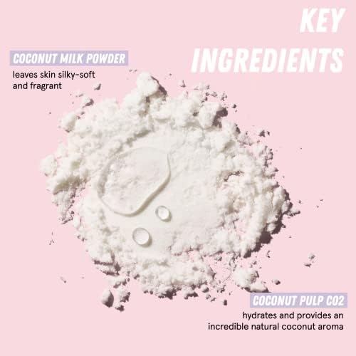 HERBIVORE Coconut Milk Bath Soak | Deeply Hydrating + Skin Softening, Soothing Light Coconut Scent, Vegan, Plant-Based, 237 mL / 8 oz