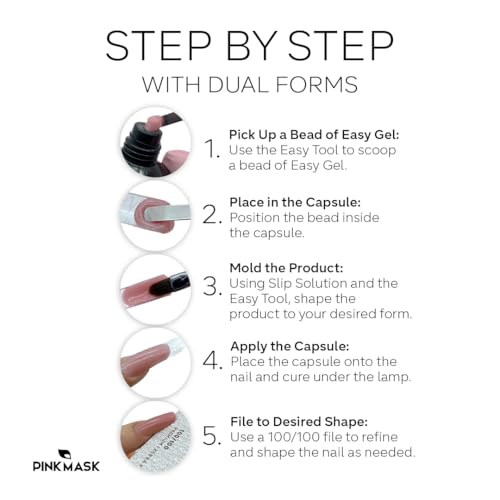 Easy Gel 1oz 30g-Clear, Professional Builder Enhancement Gel-Quick Nail Extension for Beginner DIY, Nail Strengthener-Long Lasting-Salon Quality-Thickening Solution