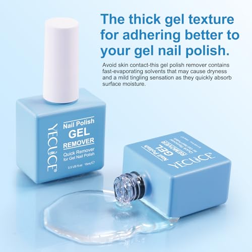 Gel Nail Polish Remover, (3pcs) Gel Polish Remover for Nails, No Need for Foil, Quick & Easy Polish Remover In 3-5 Minutes, No Need Soaking Or Wrapping-15ml