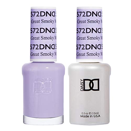 DND Gel Polish Set, Purple Collection, UV/LED GelPolish and Air Dry Nail Lacquer, Matching Chip-Free Polish Duo, 0.5 Fl Oz Each