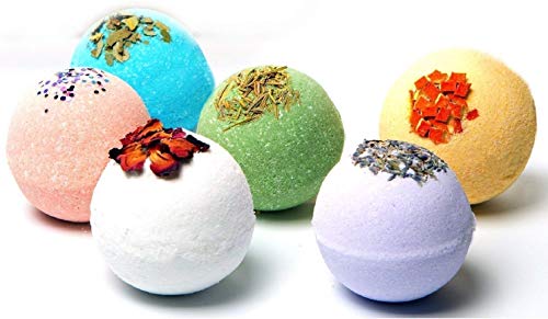 You Choose Scents 6 Customized Bath Bombs All Natural 5 oz each with Premium Epsom Salt, Dead Sea Salt, Himalayan Pink Salt Organic for Women, for Kids, for Men