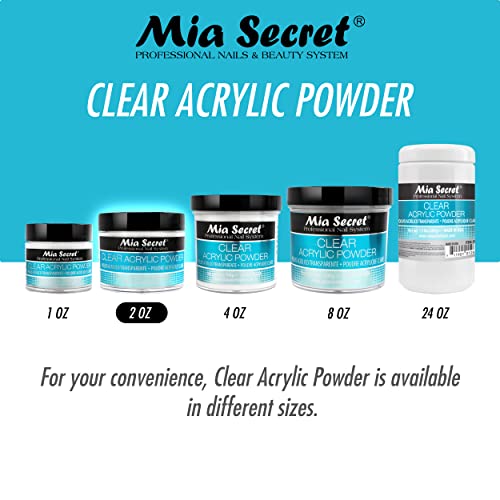 Mia Secret Clear Acrylic Powder (2oz)