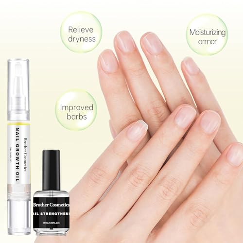 NailGrowthOil Care Kit - Brother Cosmetics Nail Growth Oil,Cuticle Oil and Cuticle Remover, Promotes Nail Growth and Strength