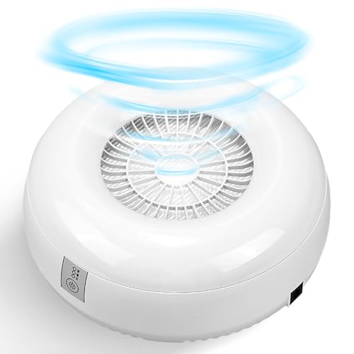 Nail Dust Collector, Quiet and Powerful Fan Dust Collector for Nail Tech with Reusable Filter, 50,000-Hour Lifespan, for Acrylic Nail Polishing,Salon & Home(White)