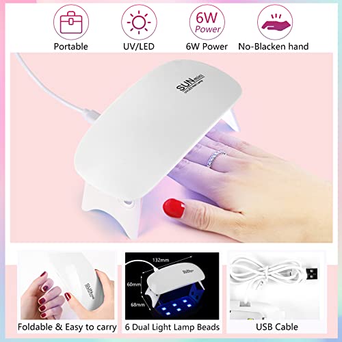Practice Hand for Acrylic Nails Kit, Fake Hand for Nail Practice Mannequin Hand, Nail Training Finger Kit Set Professional Acrylic with Everything, Nail Starter Kit for Beginners with Drill UV Light