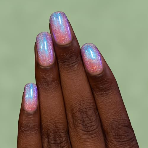 ILNP Flower Child - Radiant Soft Pink to Blue Shimmer Nail Polish - Vegan, Cruelty Free, Non Toxic