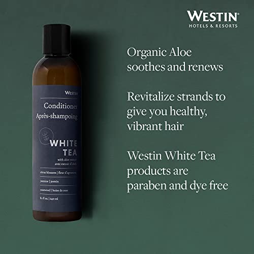 Westin White Tea Aloe Conditioner, 8 ounces - Repairive Conditioner for All Hair Types with Lightweight Formula, Signature White Tea Aloe Scent