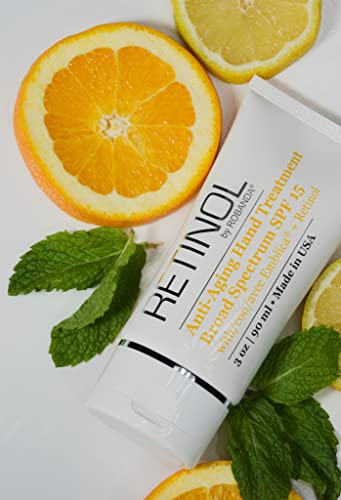 Retinol Anti-Aging Hand Treatment │ Broad Spectrum SPF 15 + Retinol Cream to Repair Dry Skin
