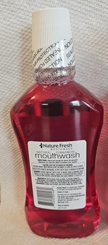 Nature Fresh Natural Cinnamon Mouthwash, 18 Fl Oz, No Burn Formula, 2-Pack