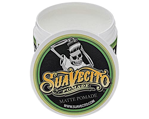 Suavecito Pomade Matte (No Shine) Formula 5 oz, 1 Pack - Medium Hold Hair Pomade For Men - Matte Hair Paste For Natural Texture Hairstyles