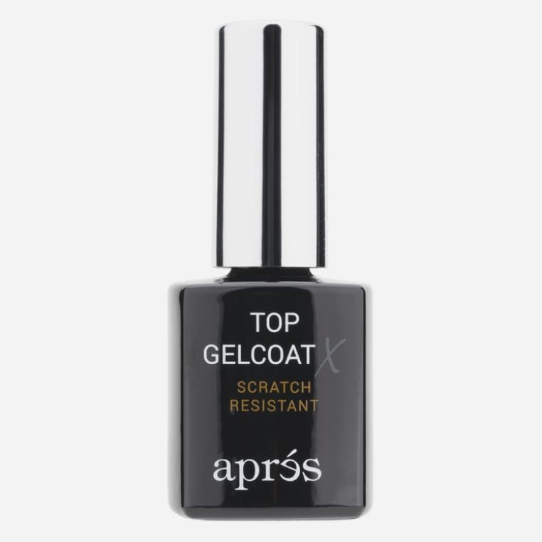 APRÉS Top Gelcoat X - 15ml - Scratch Resistant Gel Nail Polish Soak Off Top Coat Glossy Finish