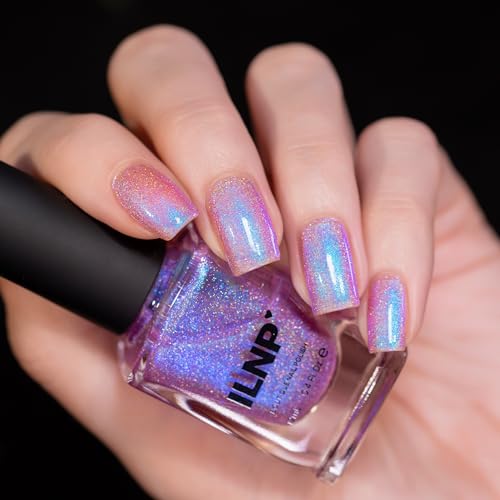 ILNP Flower Child - Radiant Soft Pink to Blue Shimmer Nail Polish - Vegan, Cruelty Free, Non Toxic