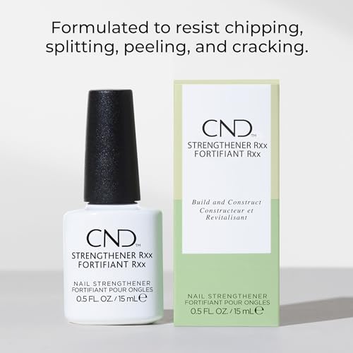 CND™ Strengthener RXx, Nail Strengthener for Tougher, Stronger Nails & Protection for Thin Nails, 0.5 Fl Oz, 0.5 fl oz