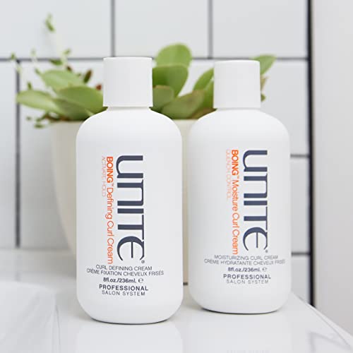 UNITE Hair – BOING Moisture Curl Cream – Hydrates, Defines, Controls, Protects UV/Heat Damage, 8oz