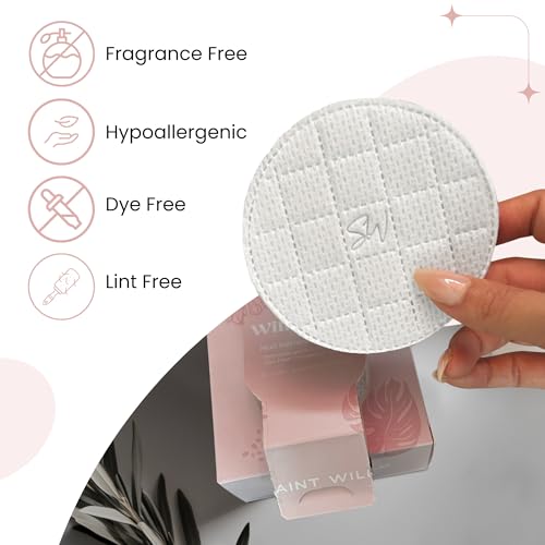 UPDATED Willopad Refills for Willowash Acrylic Nail Remover - 16 Count - Round - Willopads