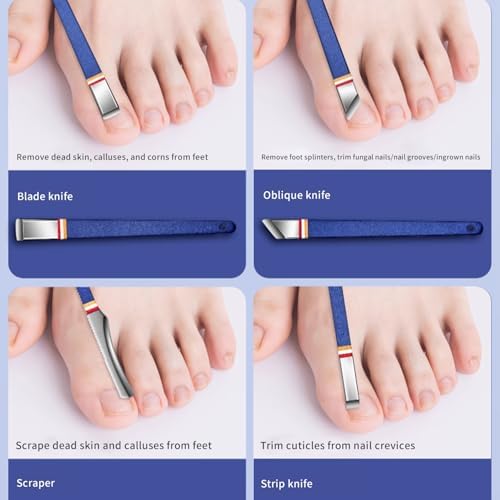 Nail Clippers Set - 19 Piece Manicure & Pedicure Kit, Stainless Steel Fingernail & Toenail Tools with Luxurious Travel Case for Men & Women