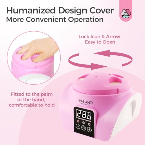 SAVILAND Nail Polish Remover Machine:Gel Polish Revmover Steam Quick Remove Gel Acrylic Nail Remover | Dip Powder Remover Gentler Portable U V Gel Nail Electric Nail Polish Remover Nail Salon Home DIY