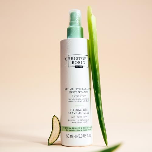 Christophe Robin Hydrating Leave-In Mist With Aloe Vera for Scalp and Hair - Detangles and Conditions 5 fl. oz