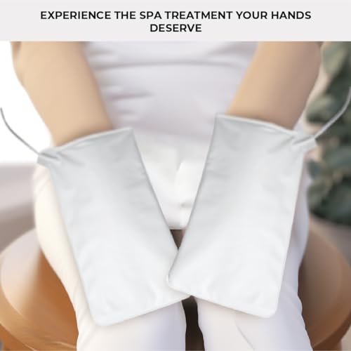 ForPro Professional Collection Premium Heated Mitts, Electric Thermal Moisturizing Hand Warmers for Spa Treatments, Dual Temperature Settings, 1-Pair